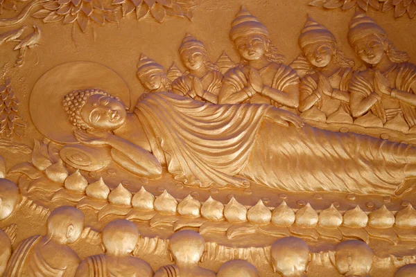 Reclining Buddha Years Teaching Dharma Buddha Passed Parinirvana Ria Vietnam — Stock Photo, Image
