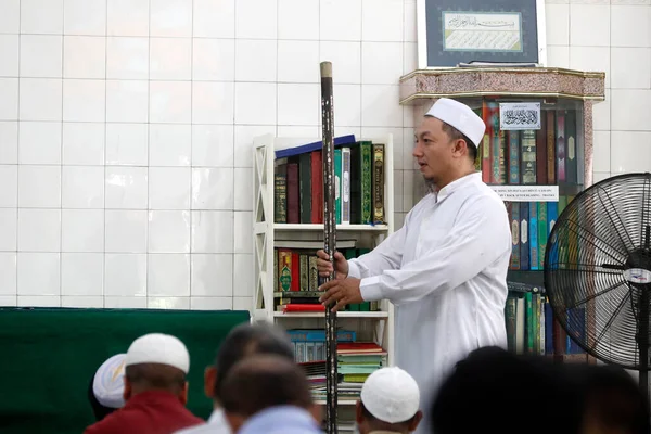 Saigon Central Mosque Friday Prayer Congregational Prayer Salat Muslims Hold — Stockfoto