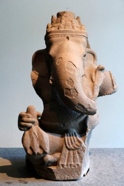 Vietnam Tarihi Müzesi. Ganesh. 7. - 8. Kum Taşı. Ho Chi Minh Şehri. Vietnam. 