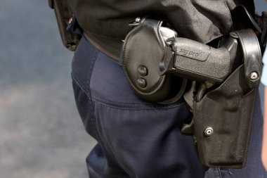 National Gendarmerie. Close-up.  France. 