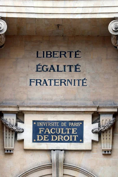 Paris Sorbonne Egyetem Építészet Franciaország — Stock Fotó