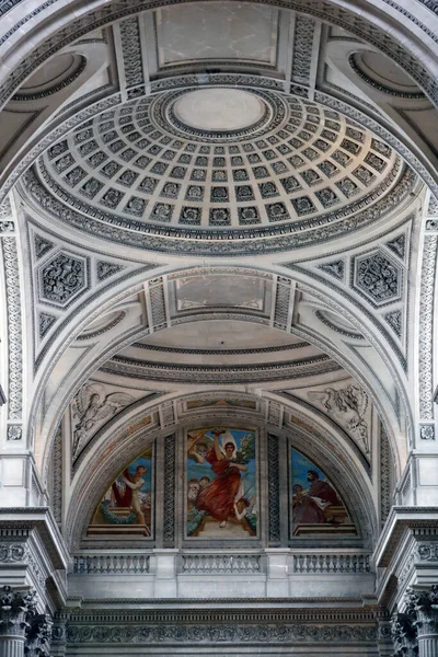 Panteón Lugar Enterramiento Muchos Franceses Famosos Cúpula Central París Francia —  Fotos de Stock