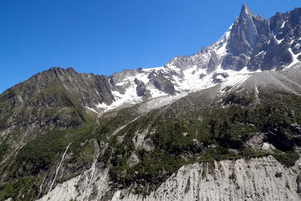 Alpy Francuskie Masyw Mont Blanc Szampan Francja — Zdjęcie stockowe