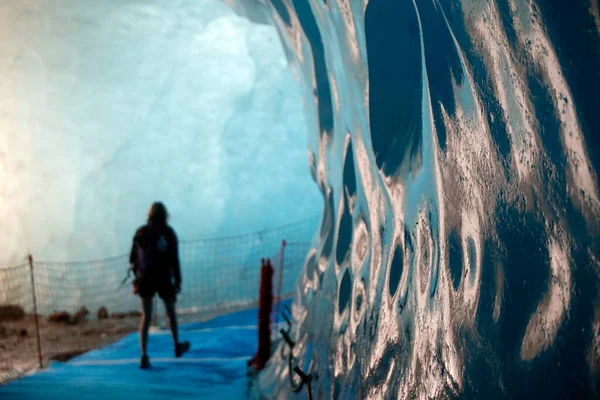 Французские Альпы Монт Блан Массиф Ледниковая Пещера Шамони France — стоковое фото