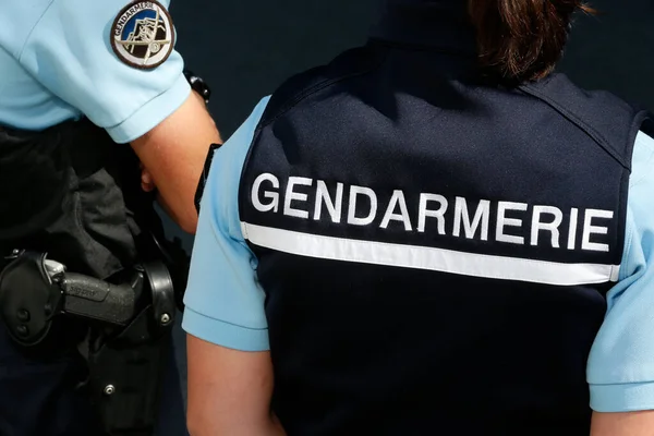 Gendarmería Nacional Primer Plano Francia —  Fotos de Stock