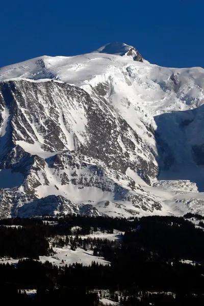 Massif Mont Blanc Mont Blanc Haut Sommet Europe 4810 Франция — стоковое фото