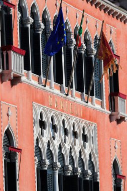 Danieli Oteli 'nin renkli yüzü. Venedik. İtalya. 