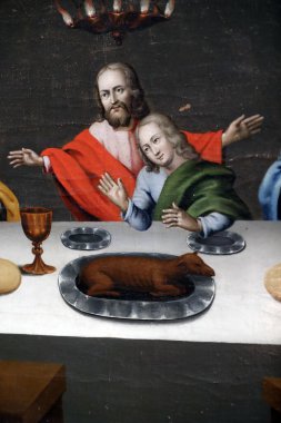 Bayan kilisemiz (Var Frue Kilisesi). Son akşam yemeği. Trondheim. Norveç. 