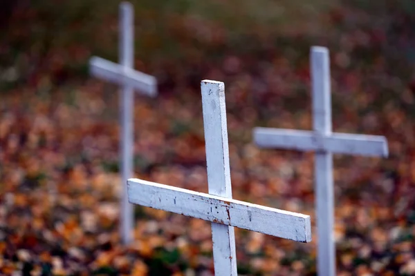 Hřbitov Hřbitově Hamare Norsko — Stock fotografie