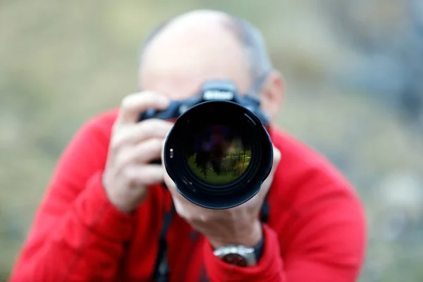 Photographer Taking Picture Norway Royalty Free Stock Photos