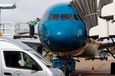 Tan Son Nhat Uluslararası Havaalanı. Ho Chi Minh Şehri. Vietnam. 