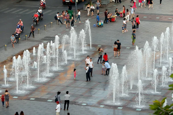 Nguyen Hue Street District Chi Minh City Vietnam — Fotografia de Stock