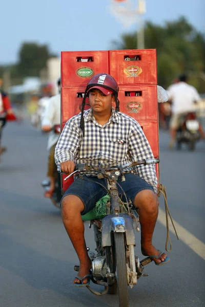 Motocykl Moście Cai Wietnam — Zdjęcie stockowe