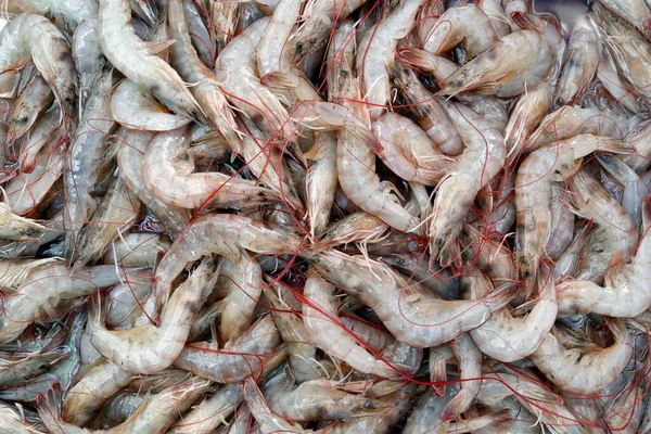Рибний Ринок Свіжі Креветки Продаж Тінь Єтнам — стокове фото
