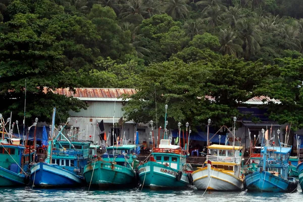 Thoi Harbour Fisher Boats Vietnam — Stock Photo, Image