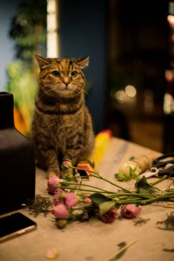 Çiçek buketleriyle önceden ayarlanmış VSCO