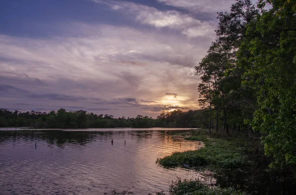 Quiet Evening Sunset Lake — Stock Photo, Image