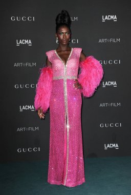 10. Geleneksel LACMA ART + FILM GALA 'da Jodie Turner-Smith 6 Kasım 2021' de Los Angeles, ABD 'deki LACMA' da Gucci tarafından sunuldu..