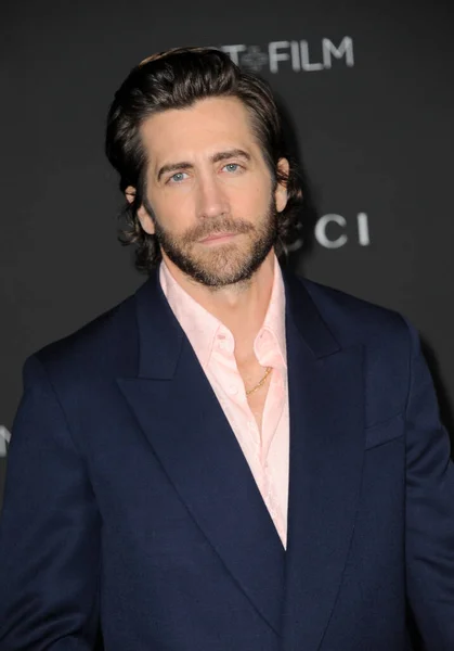 Jake Gyllenhaal Geleneksel Lacma Art Film Gala Sunar Gucci Tarafından — Stok fotoğraf