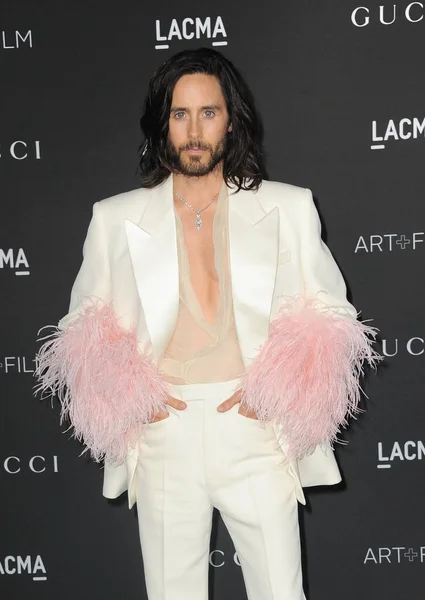 Jared Leto Éves Lacma Art Film Gala Bemutatja Gucci Tartott — Stock Fotó