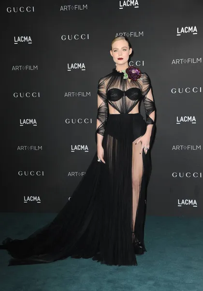 Elle Fanning Ročníku Lacma Art Film Gala Představila Gucci Konala — Stock fotografie