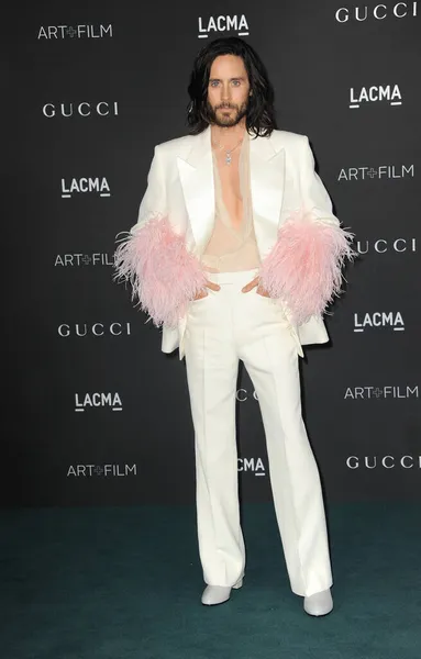 Jared Leto Éves Lacma Art Film Gala Bemutatja Gucci Tartott — Stock Fotó