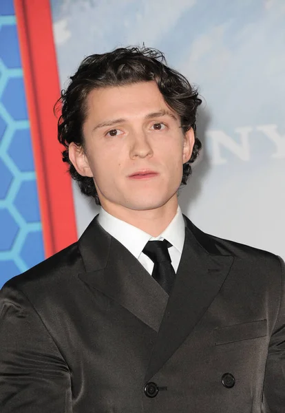 Tom Holland Los Angeles Première Van Spider Man Way Home — Stockfoto