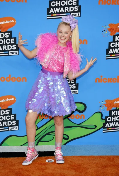 Jojo Siwa Nickelodeon 2018 Kids Choice Awards Która Odbyła Się — Zdjęcie stockowe