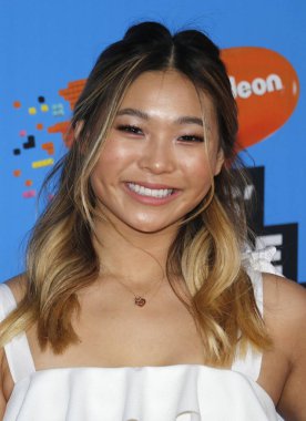 Chloe Kim Nickelodeon'ın 2018 Kids'Choice Awards Forum Inglewood, ABD'de 24 Mart 2018 düzenlenen.