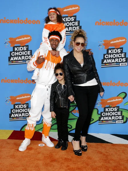 Mariah Carey Nick Cannon Moroccan Cannon Monroe Cannon Nickelodeon 2018 — Foto de Stock