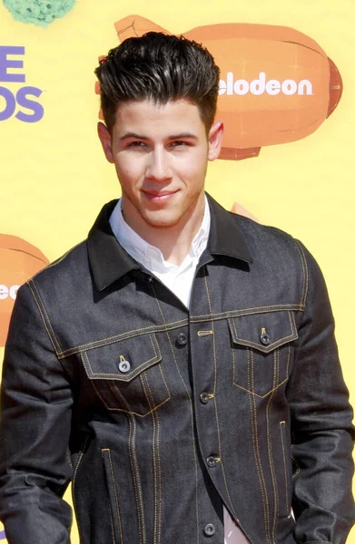 Nick Jonas Los Nickelodeon 28Th Annual Kids Choice Awards Celebrados — Foto de Stock