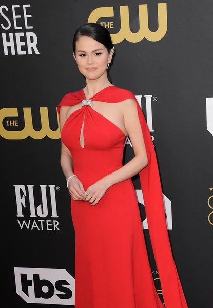 Selena Gomez 27Th Annual Critics Choice Awards Held Fairmont Century — Stock Photo, Image