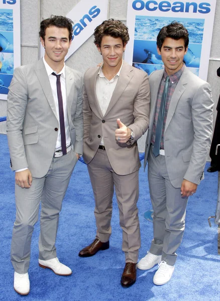 Nick Jonas Kevin Jonas Joe Jonas Jonas Brothers Estreno Los — Foto de Stock