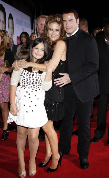 Hollywood Noviembre 2009 Kelly Preston John Travolta Ella Bleu Travolta — Foto de Stock