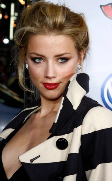 Amber Heard Attends World Premiere Forgetting Sarah Marshall Held Grauman — Stok fotoğraf