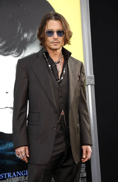 Johnny Depp Los Angeles Premiere Dark Shadows Held Grauman Chinese — Foto de Stock