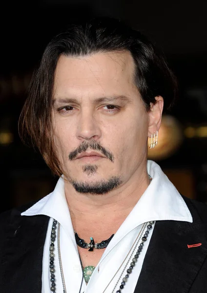 Johnny Depp Los Angeles Premiere Danish Girl Held Westwood Village — Fotografia de Stock