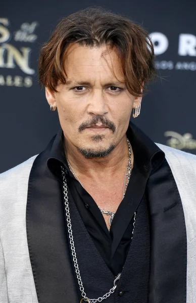 Johnny Depp Bei Der Premiere Von Fluch Der Karibik Dead — Stockfoto