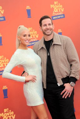 Heather Rae El Moussa ve Tarek El Moussa, 6 Haziran 2022 'de ABD' nin Santa Monica kentindeki Barker Hangar 'da düzenlenen 2022 MTV Film ve TV Ödülleri' nde.