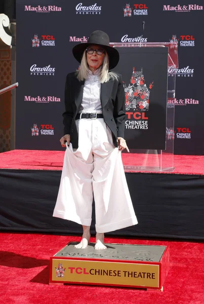 Diane Keaton Diane Keaton Hand Footprint Ceremony Held Tcl Chinese — Stockfoto