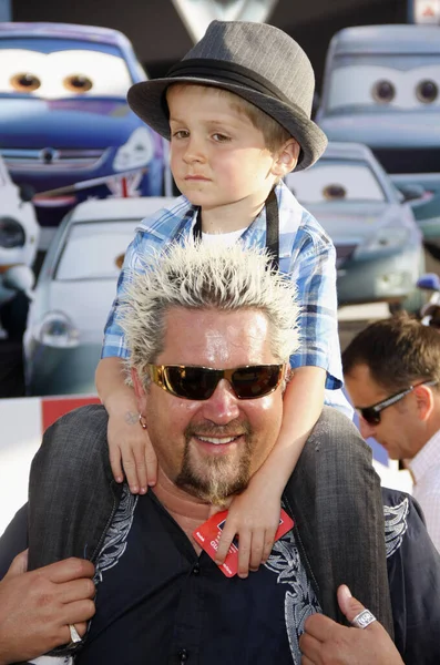 Kock Guy Fieri Los Angeles Premiär För Cars Som Hölls — Stockfoto