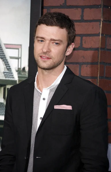 Chanteur Justin Timberlake Première Los Angeles Trouble Curve Tenue Mann — Photo