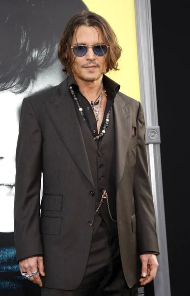 Acteur Johnny Depp Los Angeles Première Van Dark Shadows Het — Stockfoto