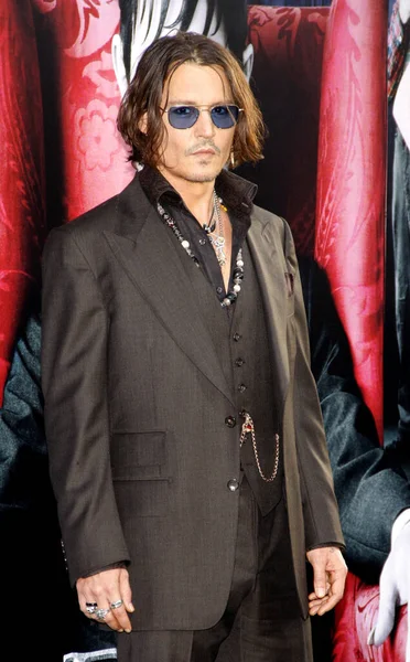 Herec Johnny Depp Losangeleské Premiéře Dark Shadows Která Konala Května — Stock fotografie