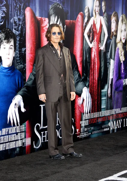 Actor Johnny Depp Estreno Los Ángeles Dark Shadows Celebrado Grauman —  Fotos de Stock