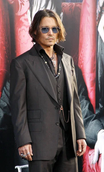 Schauspieler Johnny Depp Bei Der Premiere Von Dark Shadows Grauman — Stockfoto