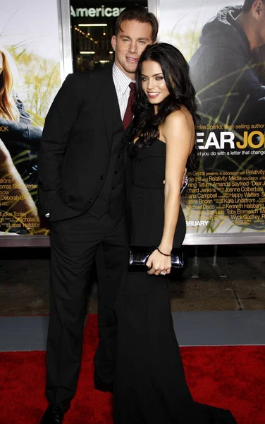 Channing Tatum Jenna Dewan Estreno Los Ángeles Dear John Celebrado — Foto de Stock