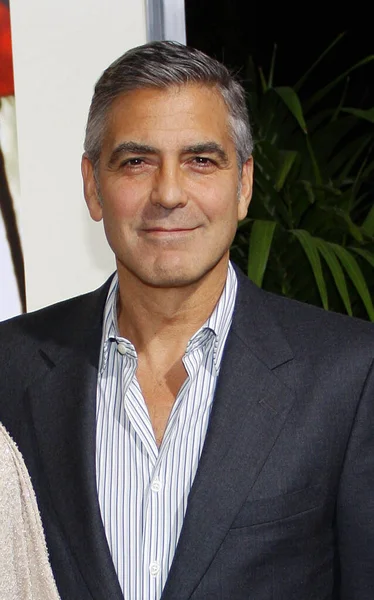Actor Director George Clooney Los Angeles Premiere Descendants Held Ampas — Stock Photo, Image
