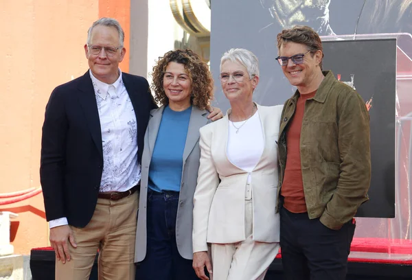 Michael Moses Donna Langley Jamie Lee Curtis Jason Blum Mão — Fotografia de Stock