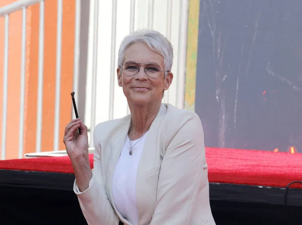 Jamie Lee Curtis Jamie Lee Curtis Hand Footprint Cement Ceremony — Stock Photo, Image